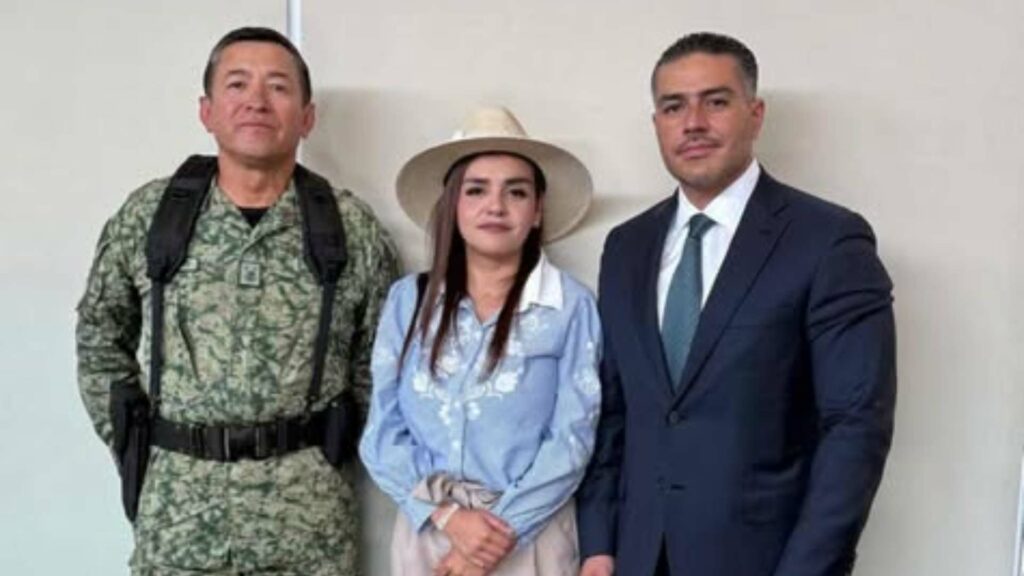 Omar García Harfuch se reúne con Grecia Quiroz