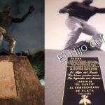 Roban placa del monumento a El Santo en Tepito