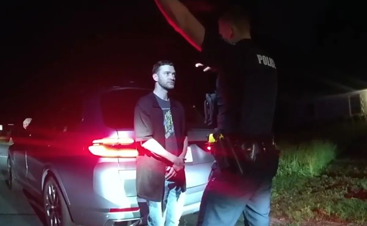 Revelan el video del arresto de Justin Timberlake por conducir ebrio