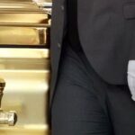 Ataúd dorado, música regional y mucha seguridad, en la despedida de “El Mencho” en Guadalajara