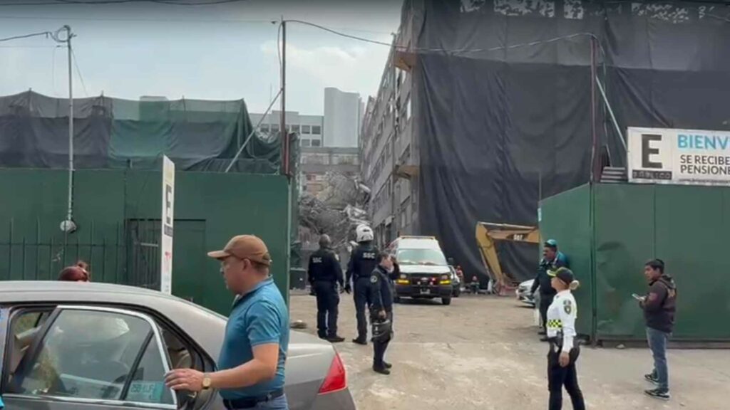 Hallan muerto a trabajador tras derrumbe en la Cuauhtémoc
