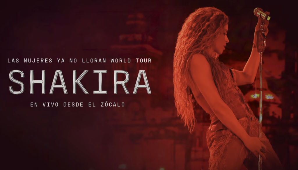 Shakira en el Zócalo de Ciudad de México