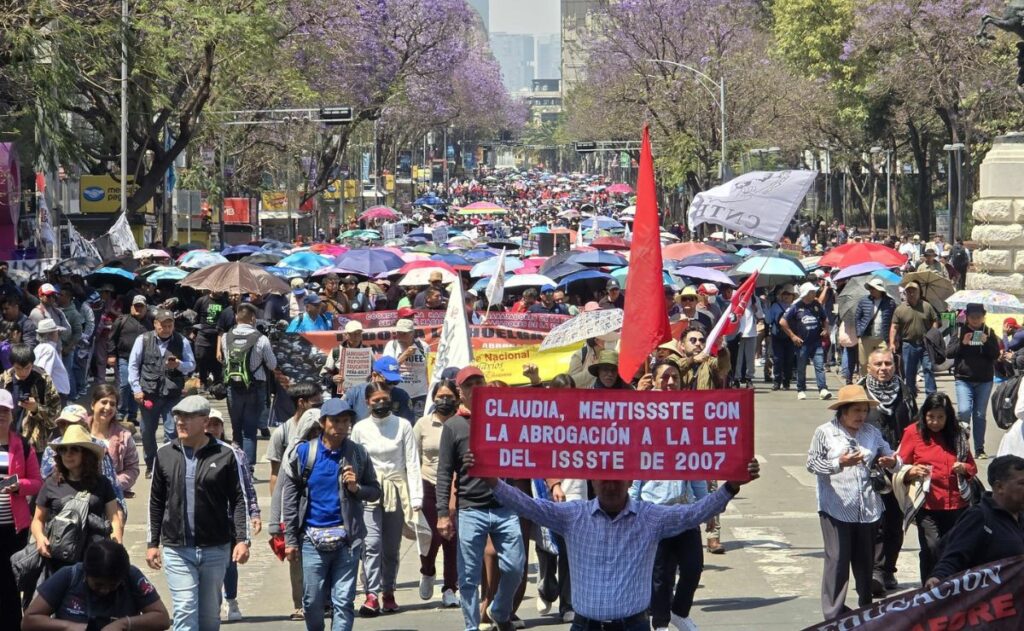 Las movilizaciones de la CNTE hoy en CDMX: bloquearán Paseo de la Reforma