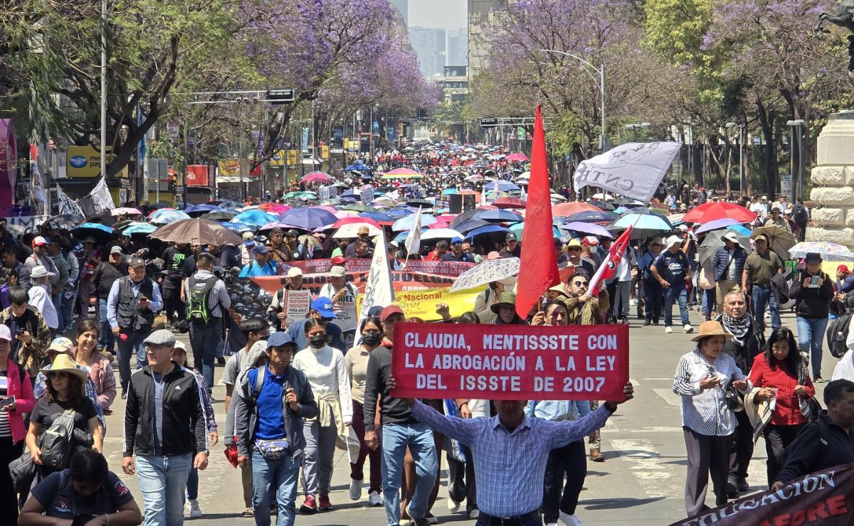 Las movilizaciones de la CNTE hoy en CDMX: bloquearán Paseo de la Reforma