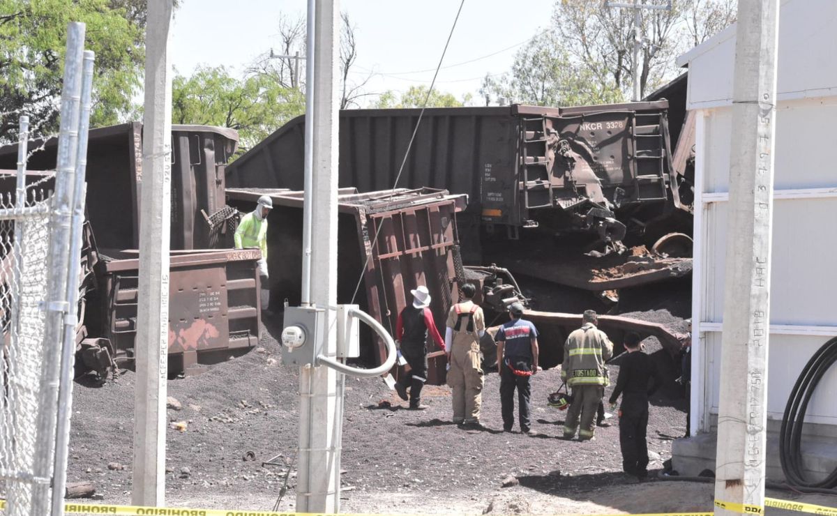 Video: Tren descarrila en Aguascalientes; murió un migrante