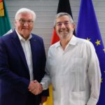 El presidente de Alemania, Frank-Walter Steinmeier, llega a México