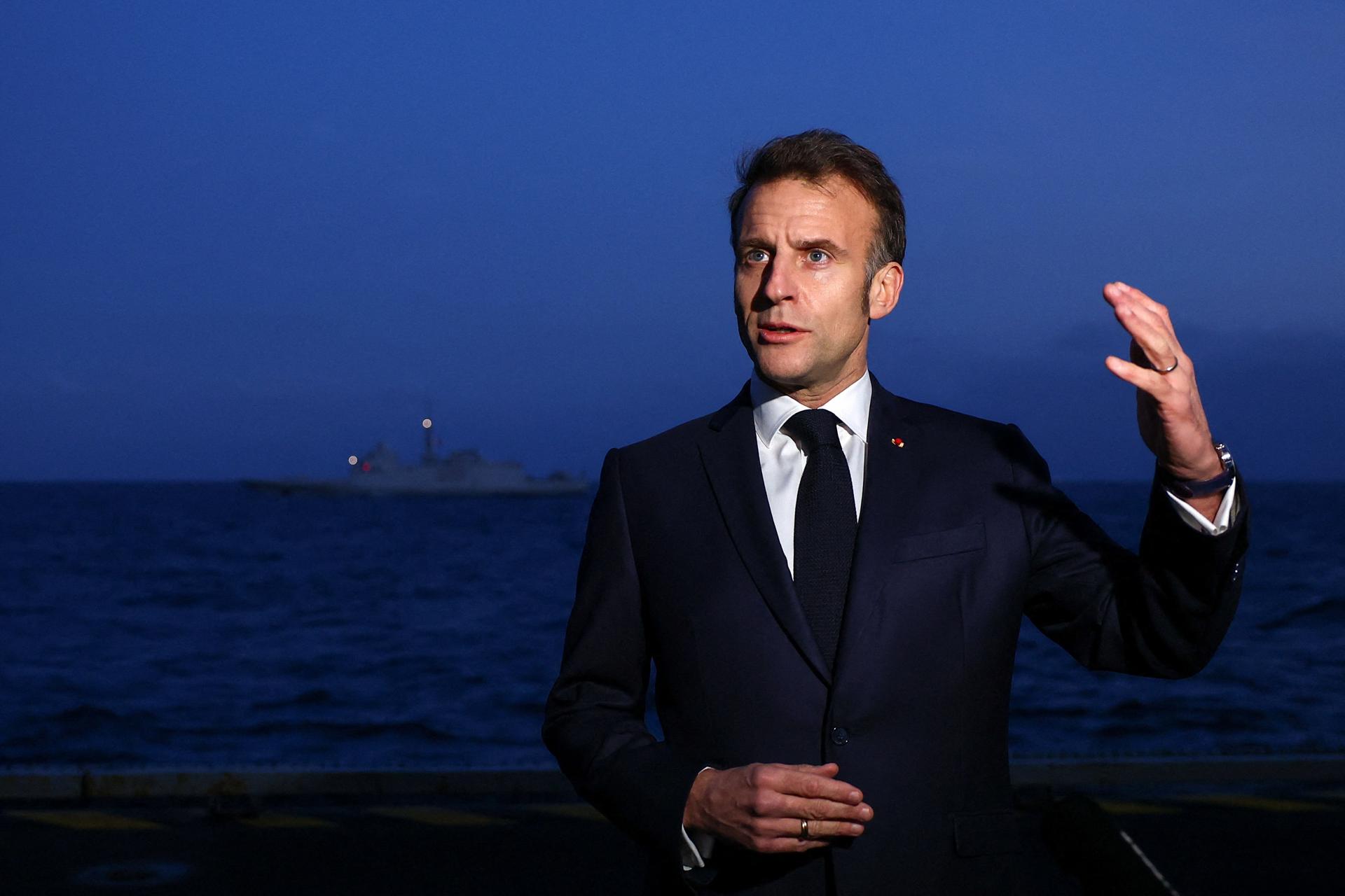 Macron anuncia una “misión defensiva” internacional para abrir el Estrecho de Ormuz