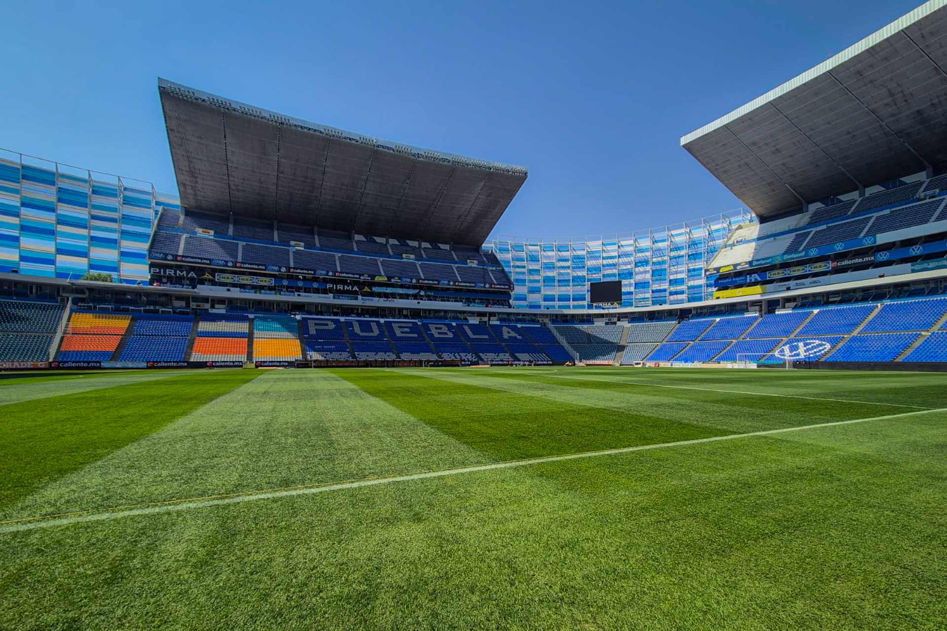 El Estadio Cuauhtémoc de Puebla, sede del último ensayo de España rumbo al Mundial 2026