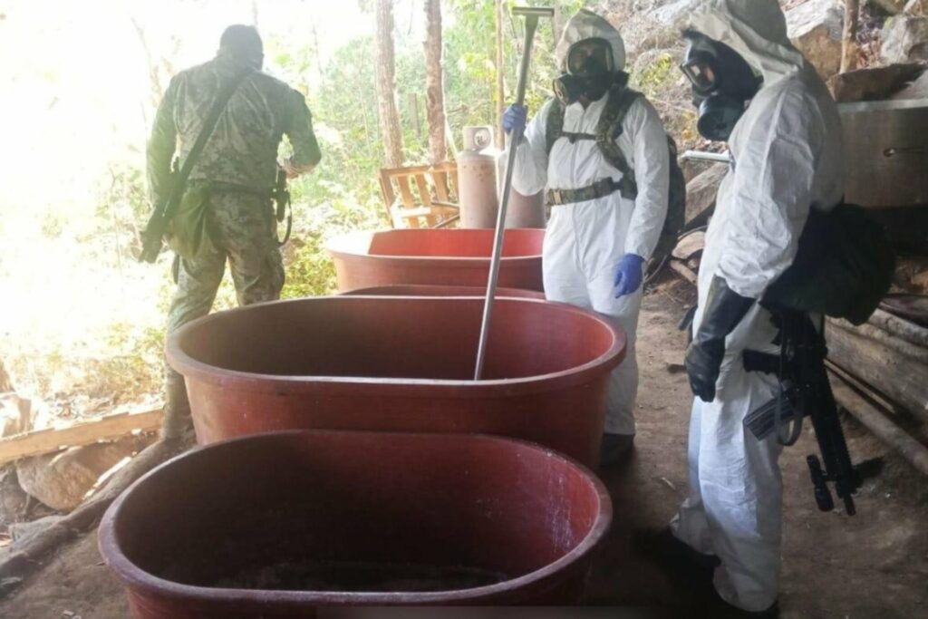 Desmantelan laboratorio de drogas en Guerrero; estiman golpe financiero de 309 mdp