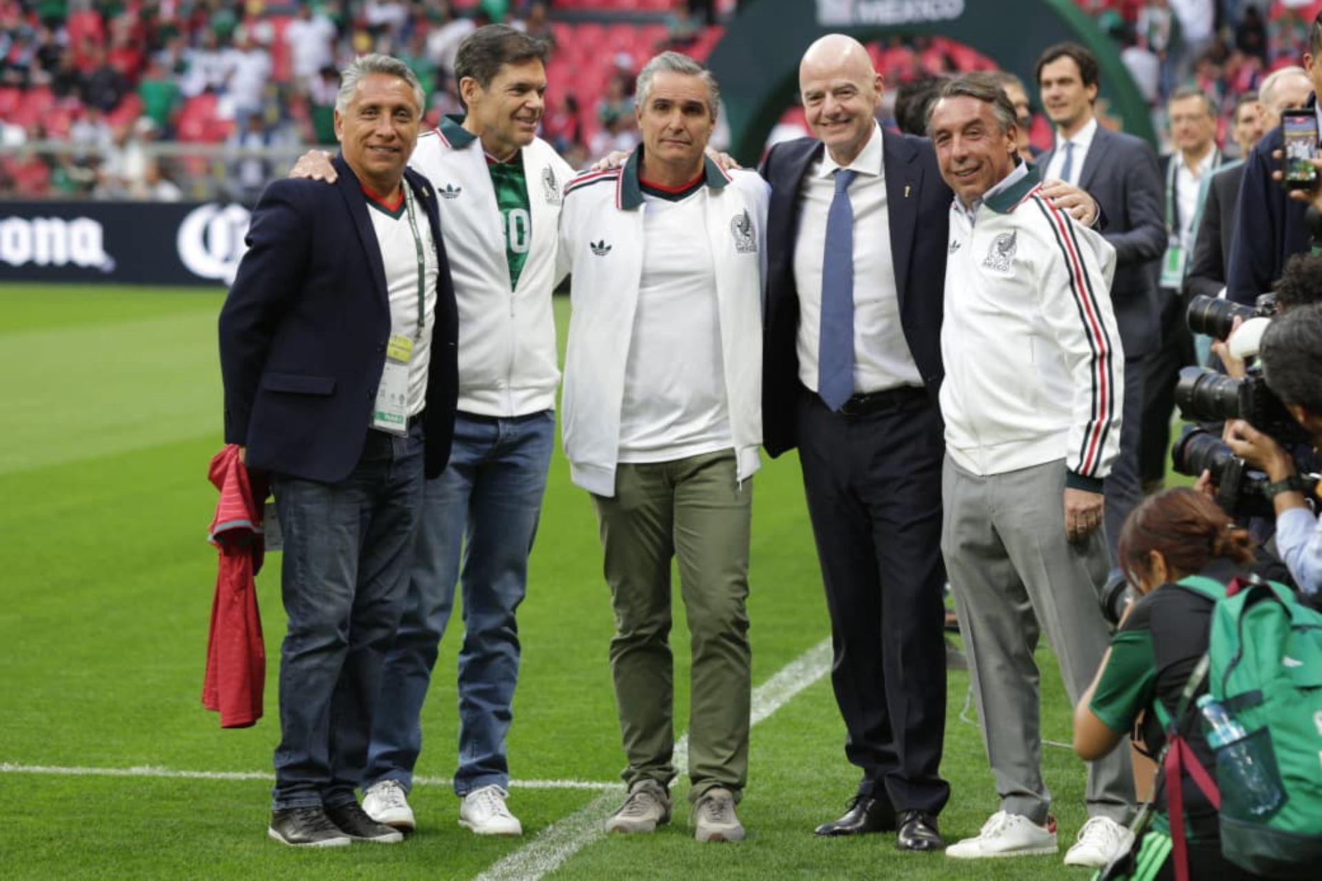 Gianni Infantino y Emilio Azcárraga presentes en la reapertura del Estadio Banorte