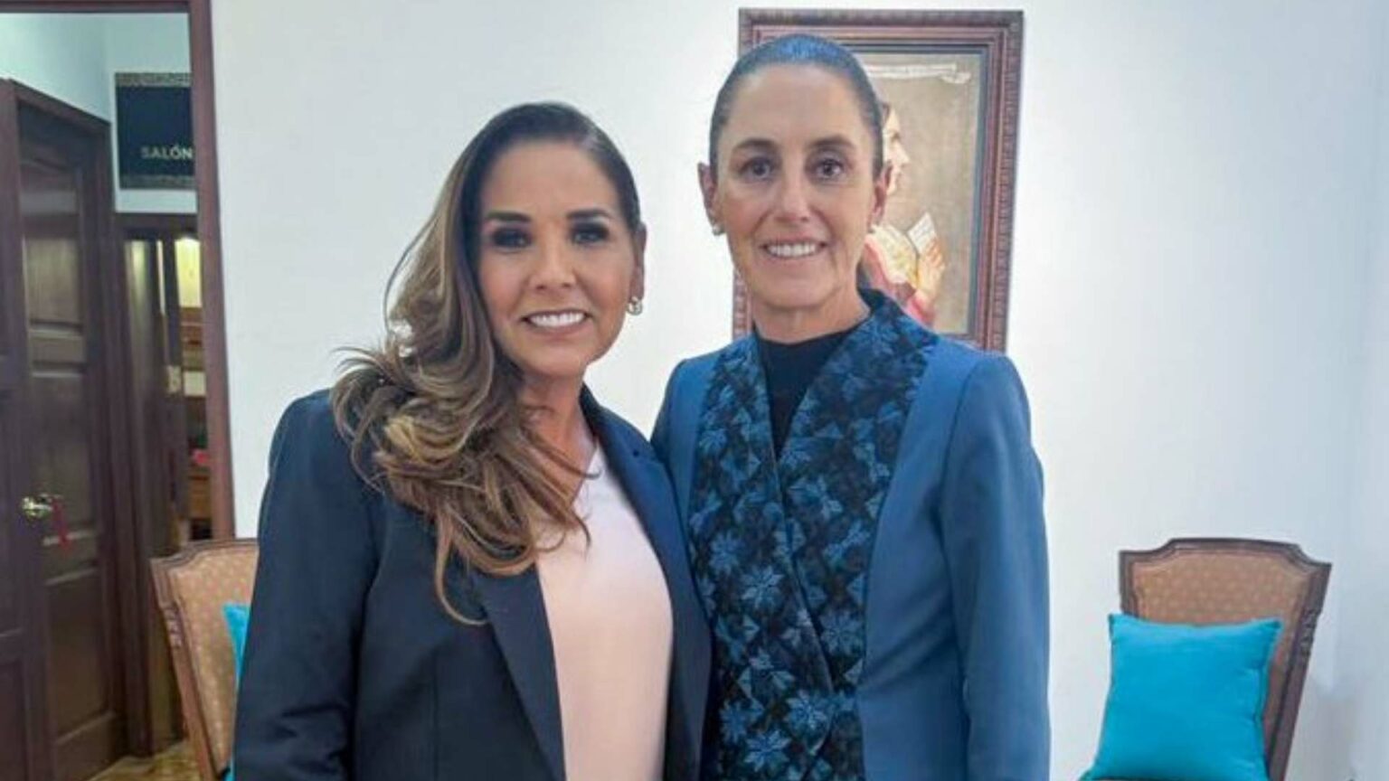 Mara Lezama y Claudia Sheinbaum revisan avances de proyectos en ...