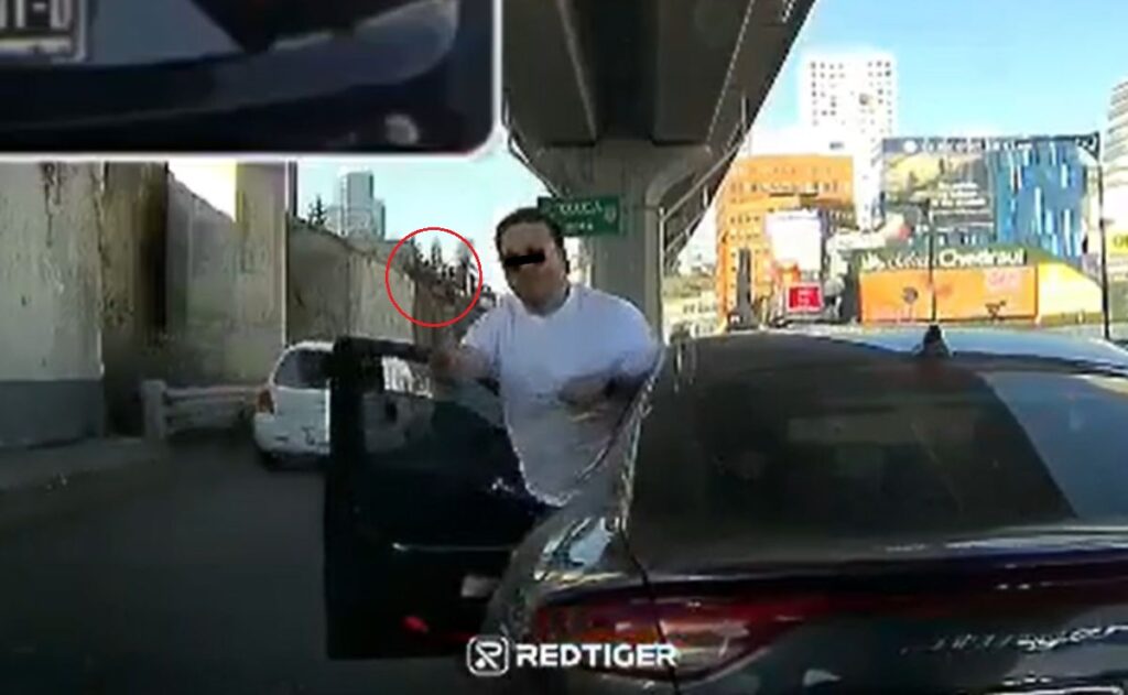 Video: Sujeto dispara a camioneta en Santa Fe; es la segunda vez que agrede a conductor