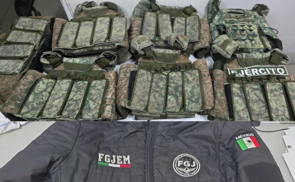 Desmantelan fábrica clandestina de uniformes policiales en Ecatepec