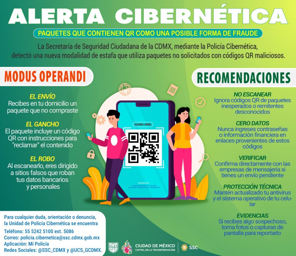 Policía Cibernética de SSC CDMX alerta sobre nueva modalidad de fraude con códigos QR en paquetes - whatsapp-image-2026-03-18-at-081614-1024x886