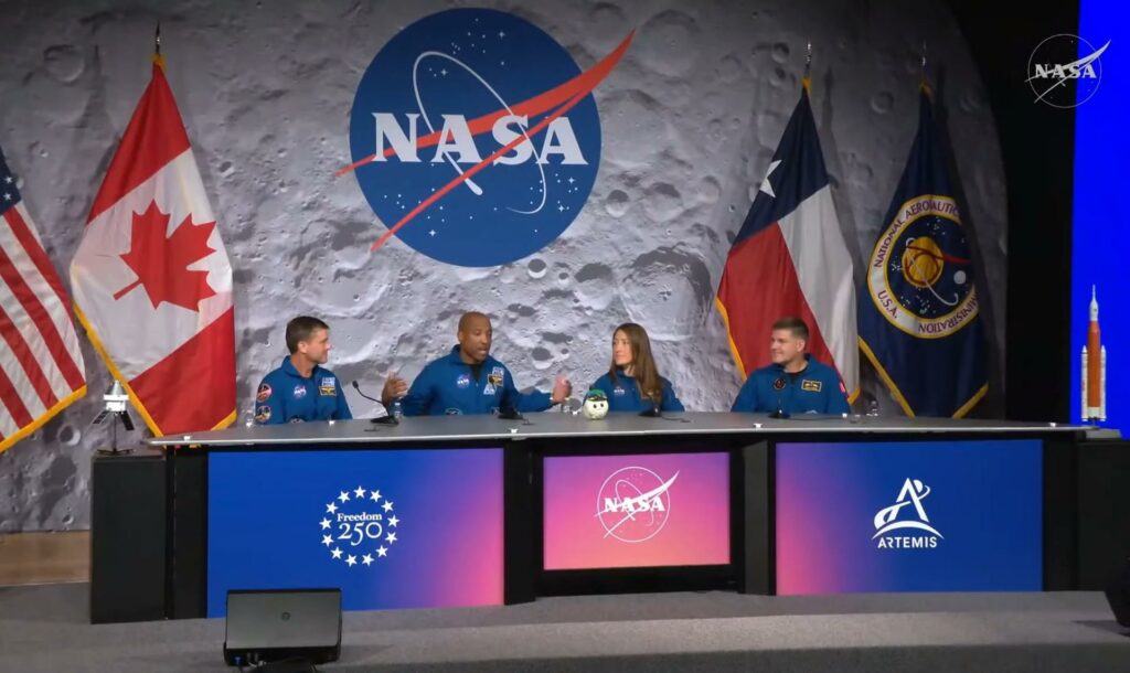 Astronautas de Artemis II: “Queríamos salir e intentar hacer algo que uniera al mundo”