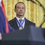 Nuevo video muestra que Tiger Woods miraba su móvil en el momento del accidente de tráfico