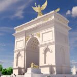 Revelan diseño del arco del triunfo de Trump para Washington