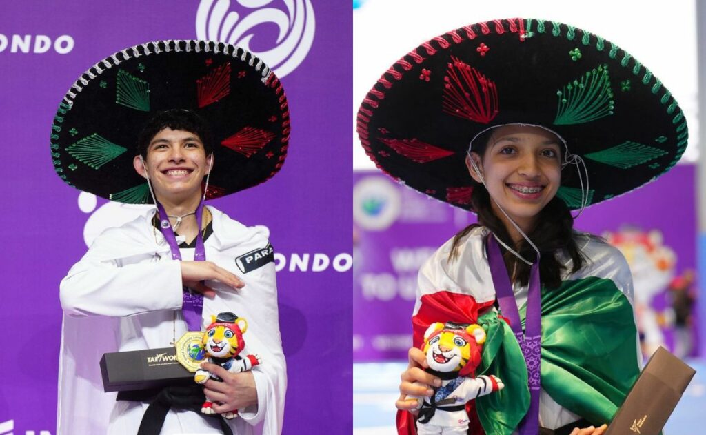 Guillermo Cortés gana el oro y Darah Ponce la plata en Campeonato Juvenil de Taekwondo