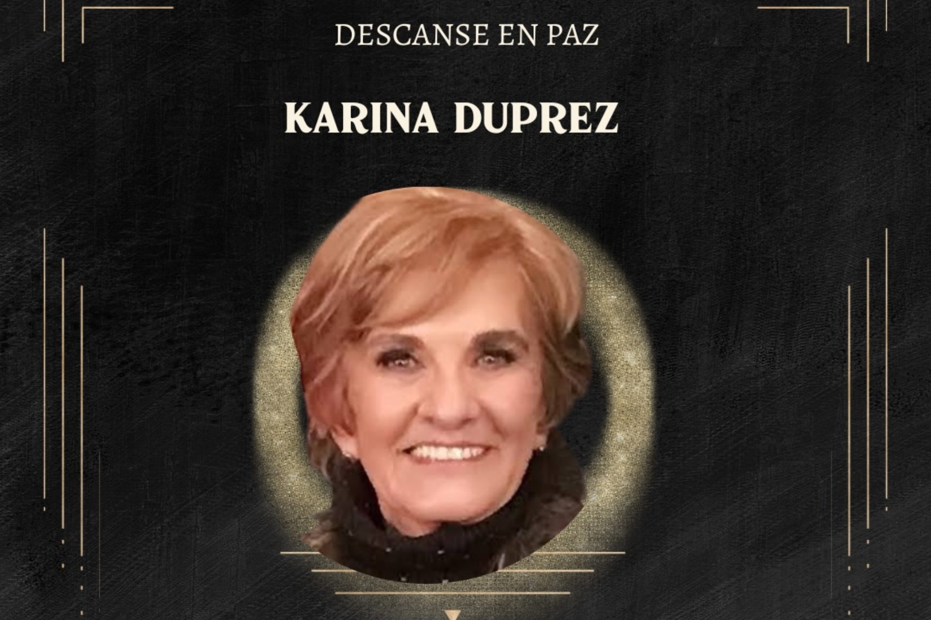Murió la actriz y directora Karina Duprez; participó en ‘Rosa Salvaje’ y ‘Mundo de Juguete’