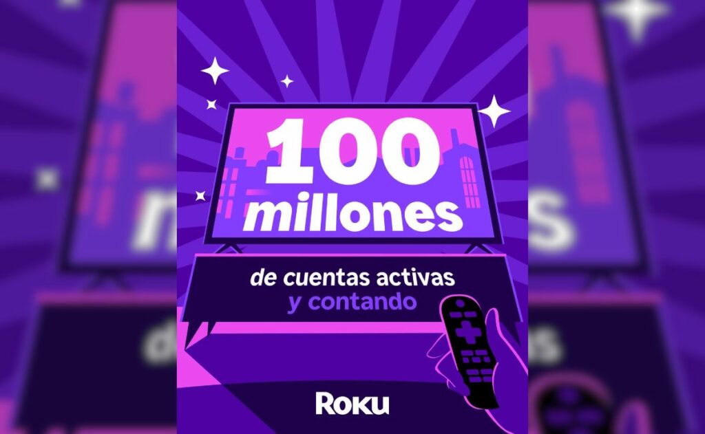 Roku supera las 100 millones de cuentas activas