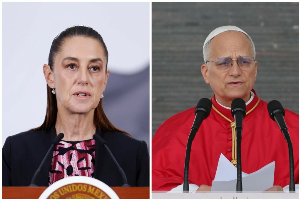 Sheinbaum celebra el llamado de paz de León XIV, tras críticas de Trump