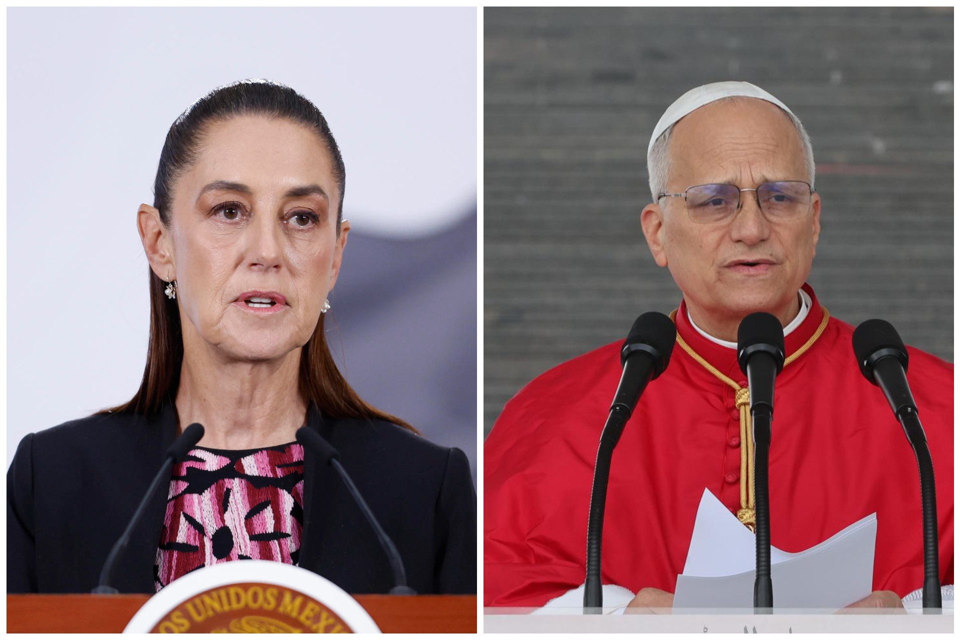 Sheinbaum celebra el llamado de paz de León XIV, tras críticas de Trump