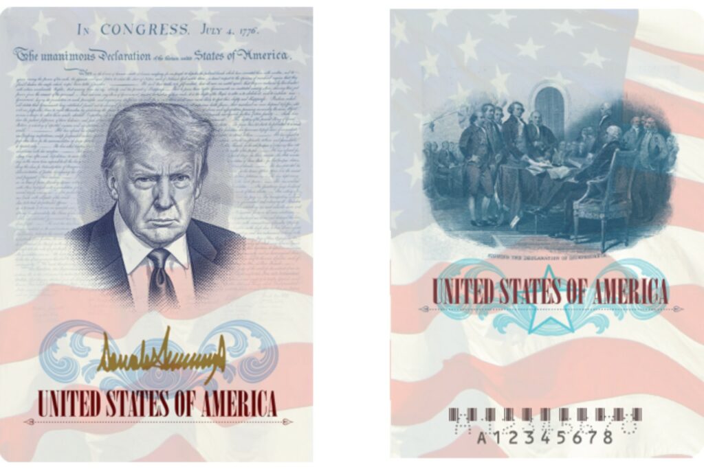 Imagen de Trump aparecerá en una edición limitada de pasaportes por los 250 años de EE.UU.