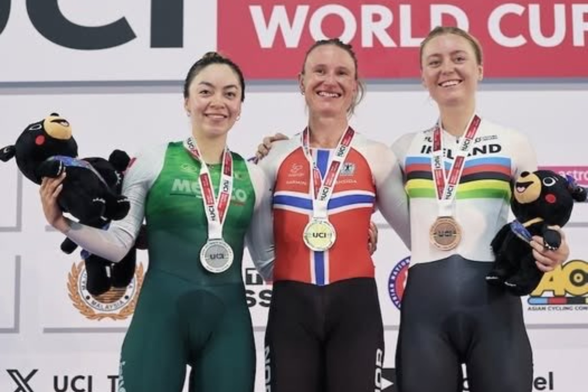 México obtiene plata y bronce en la Copa del Mundo de Ciclismo de Pista