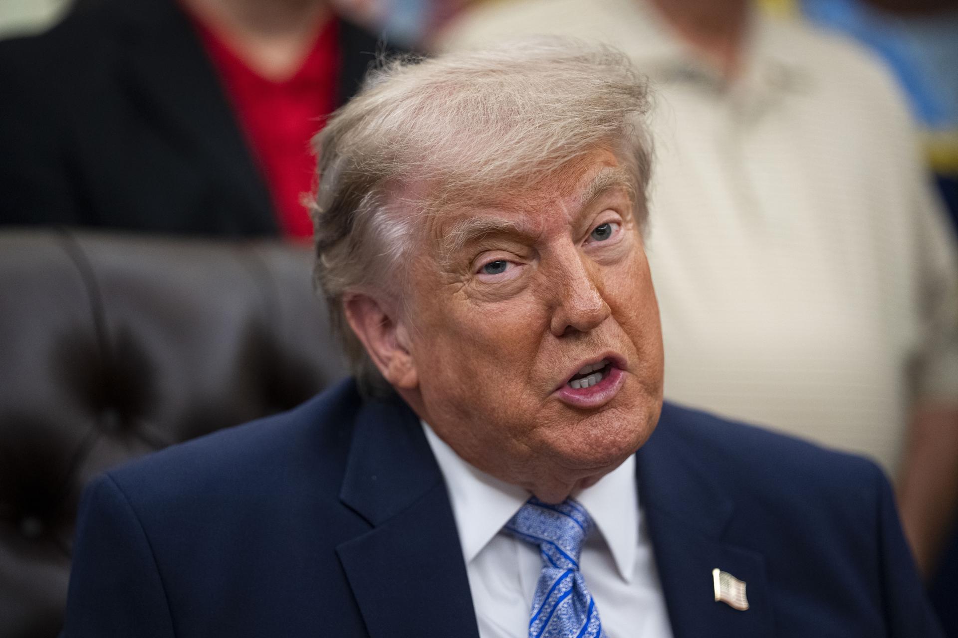 Trump dice que Irán “nunca tendrá un arma nuclear” y que la guerra “se resolverá pronto”