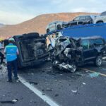 Choque en la Autopista Siglo XXI deja siete muertos