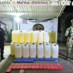 Aseguran cocaína, armas y combustible en operativo en Chiapas