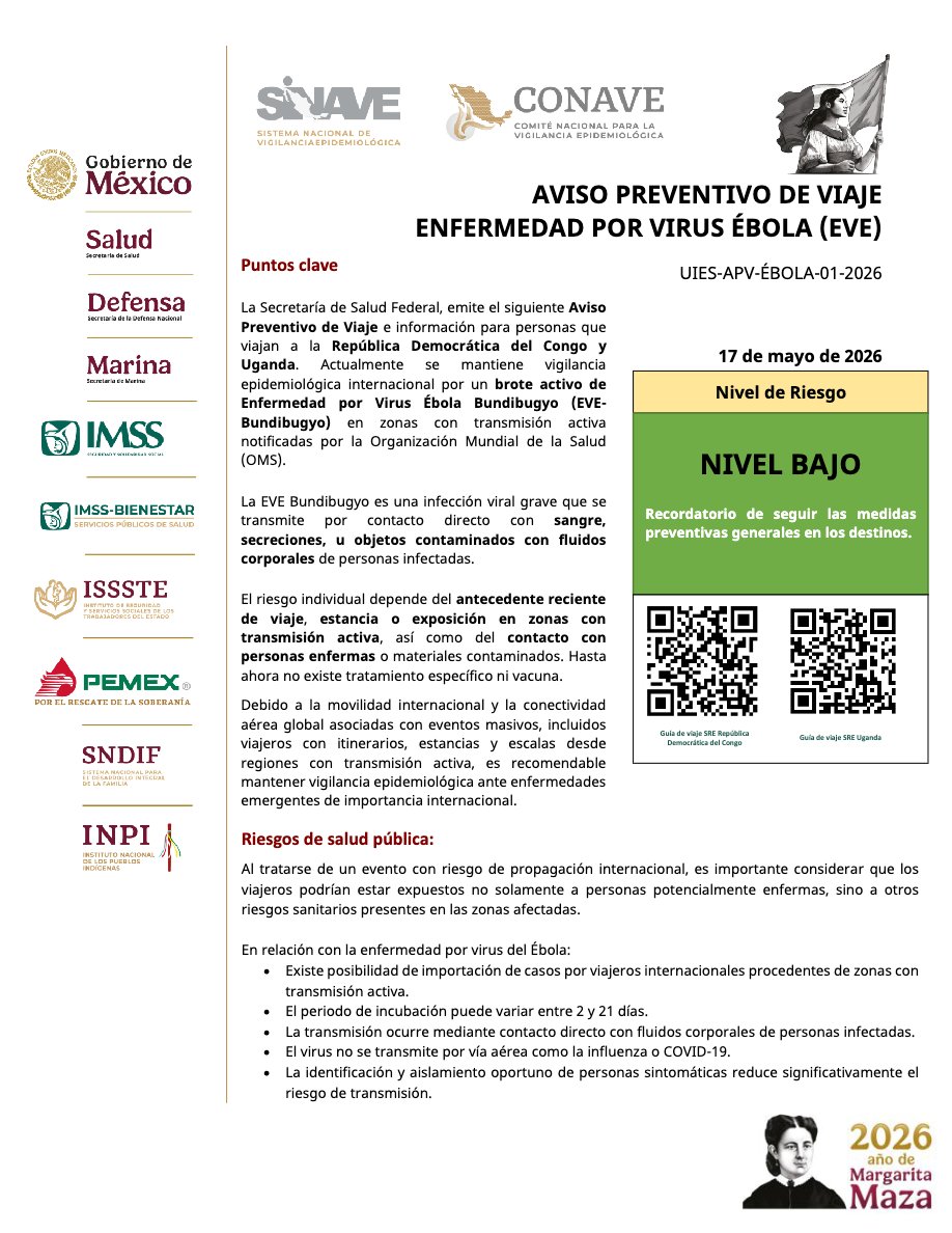 México emite aviso preventivo de viaje por ébola - aviso-preventivo-de-viaje-por-ebola