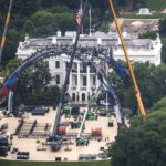 Construyen un estadio en la Casa Blanca para la pelea de la UFC por el cumpleaños de Trump