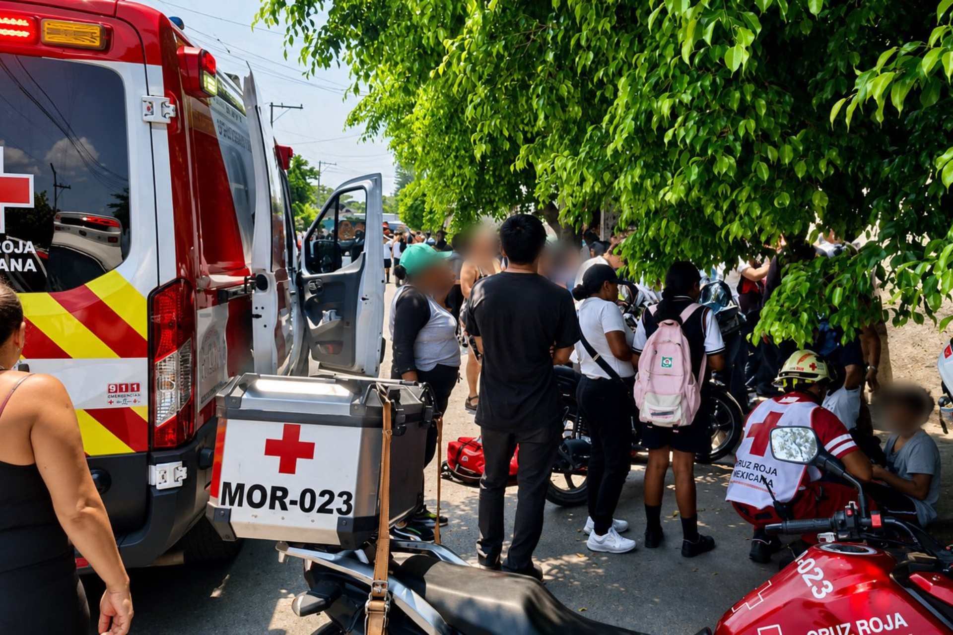 Abejas atacan a 100 personas en telesecundaria de Cuautla, Morelos Abejas atacan a 100 personas en telesecundaria de Cuautla, Morelos