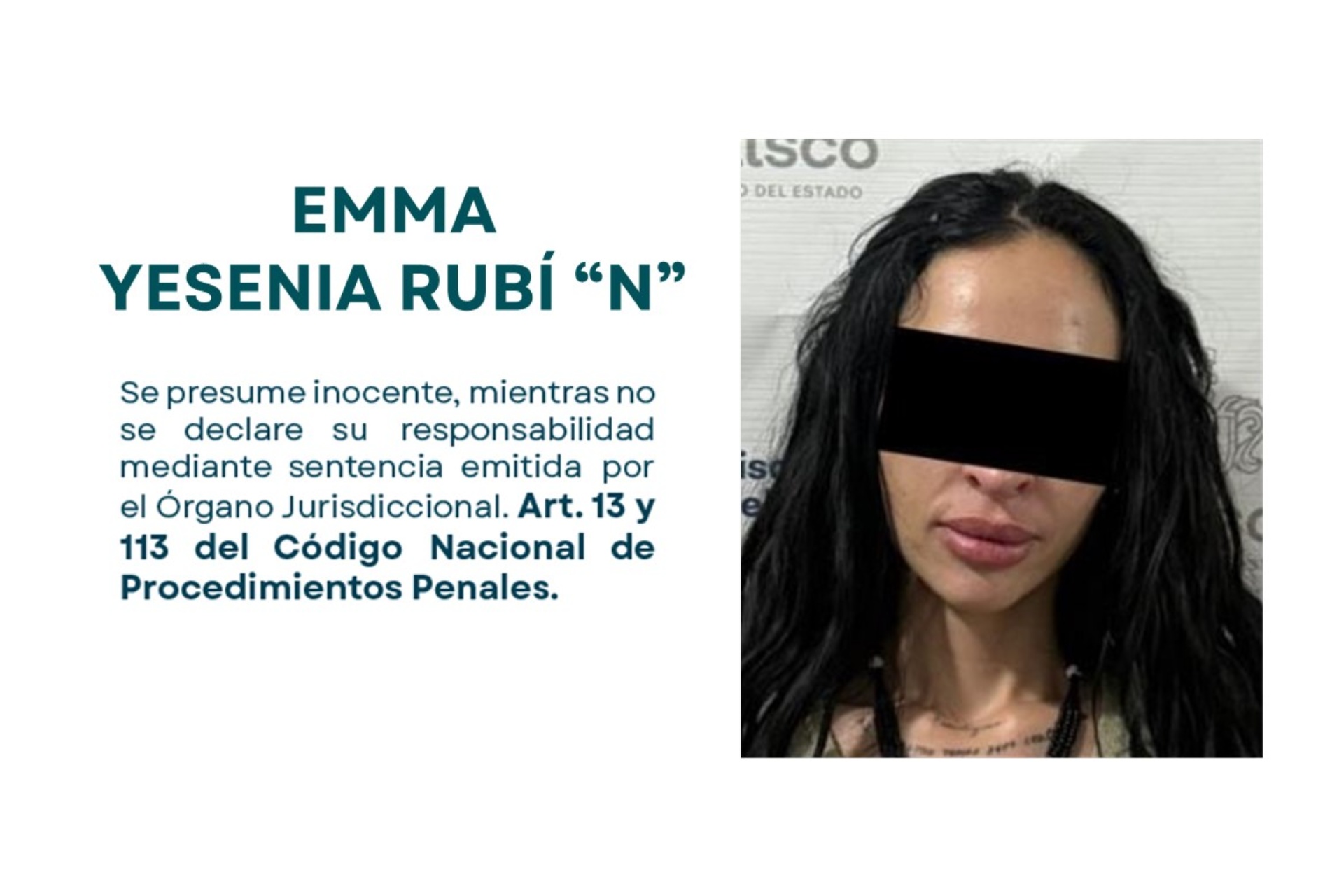 A proceso mujer expolicía por participar en un feminicidio en Jalisco