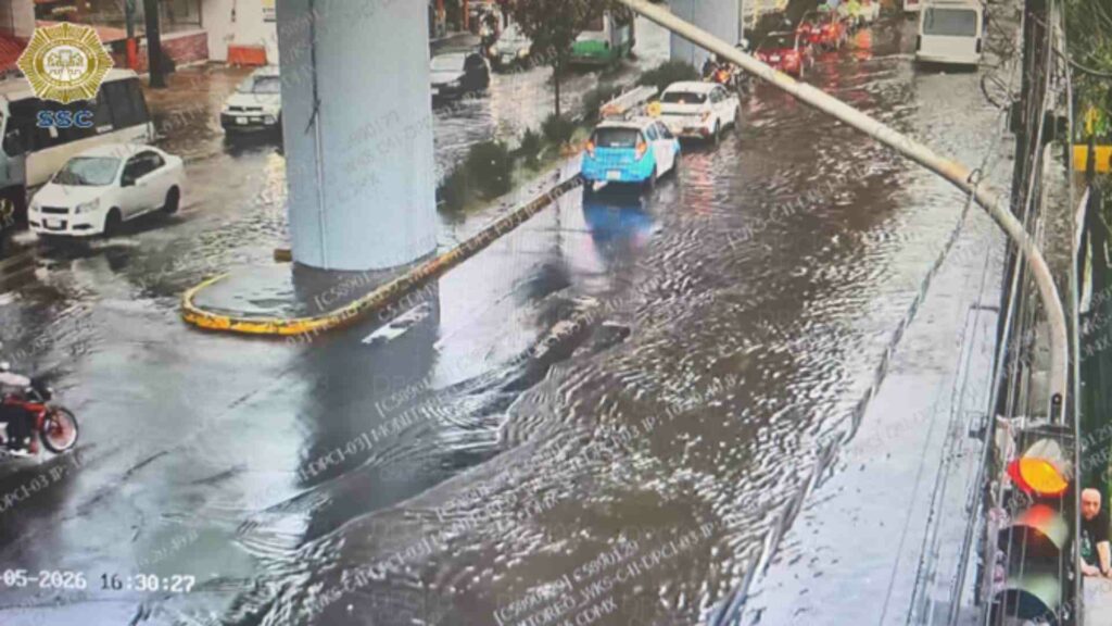 Lluvias colapsan vialidades en CDMX; estas son las zonas con severos encharcamientos