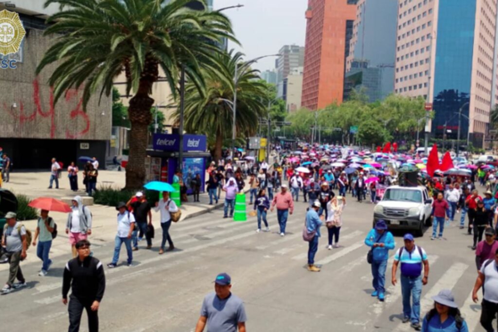 Segob y SEP reiteran llamado al diálogo a la CNTE tras marcha en la CDMX