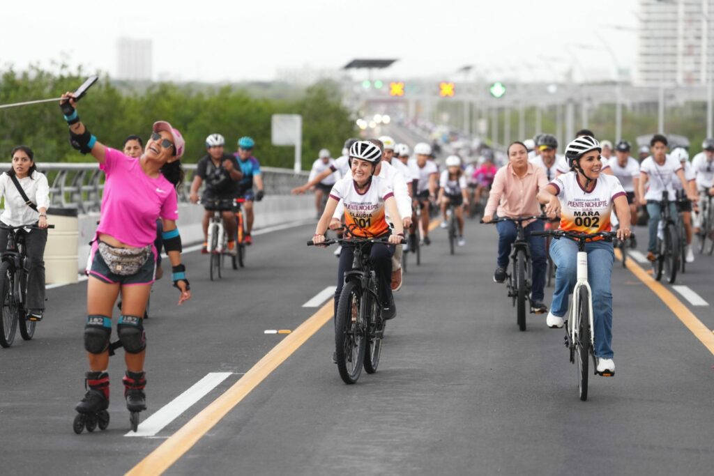 Honestidad, el amor al pueblo y a la patria dan resultados: Sheinbaum inaugura Puente Nichupté en Cancún