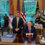 Trump recibe a Flávio Bolsonaro en la Casa Blanca para respaldar su candidatura