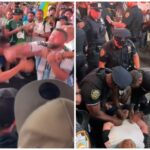 Tensión mundialista en Nueva York: Aficionados de Argentina y Argelia desatan campal en Times Square