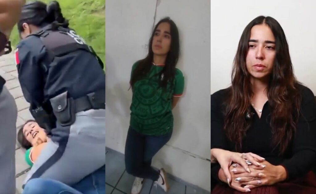 Video: Detienen a mujer en Cholula; afirma que tiene vínculos con el CJNG
