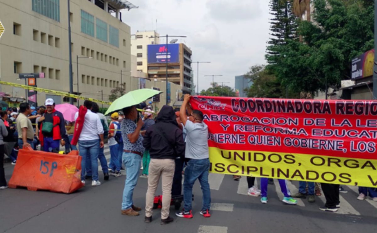 Bloqueos de la CNTE hoy 8 de junio en CDMX: calles afectadas y alternativas viales Bloqueos de la CNTE hoy 8 de junio en CDMX: calles afectadas y alternativas viales