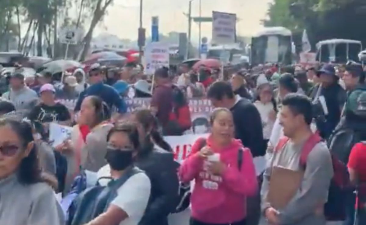 CNTE se alista para marcha hacia el Estadio CDMX; Policía instala bloqueo