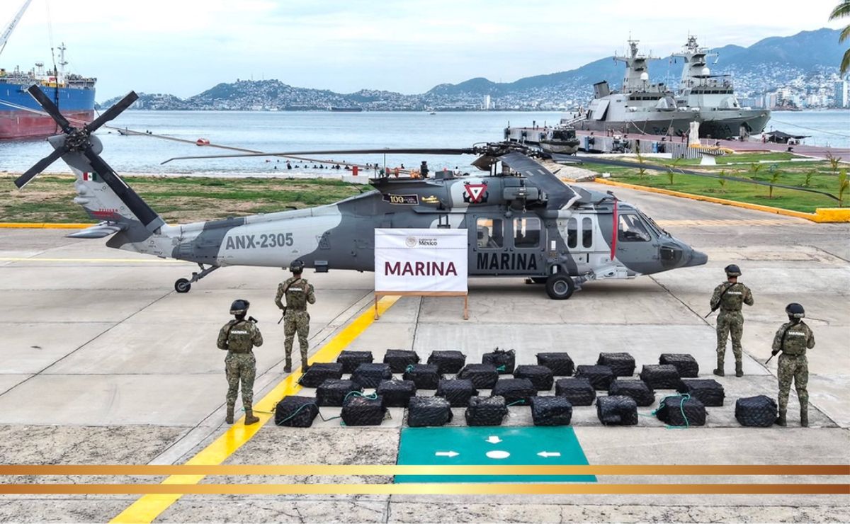 Marina halla 1.3 toneladas de cocaína en costas de Guerrero