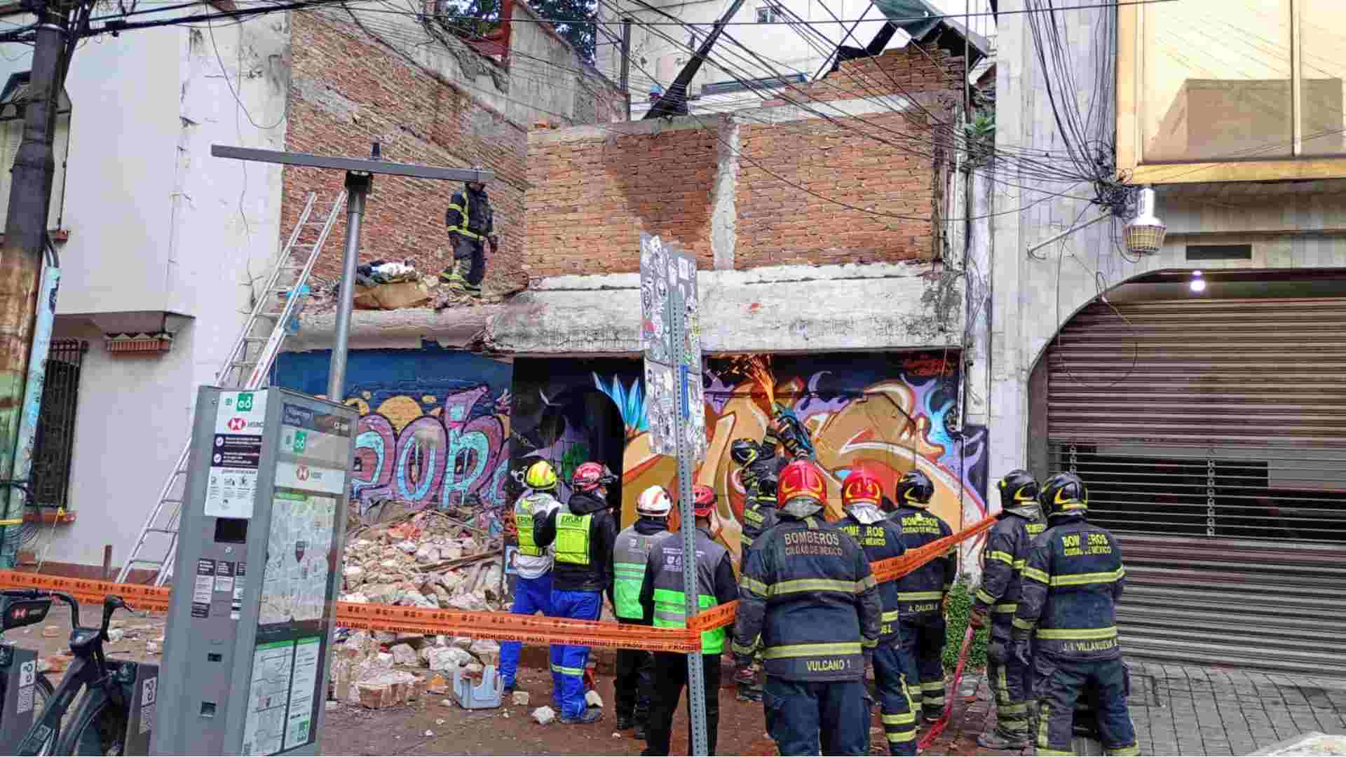 Colapso de vivienda en la colonia Hipódromo deja una mujer lesionada Colapso de vivienda en la colonia Hipódromo deja una mujer lesionada