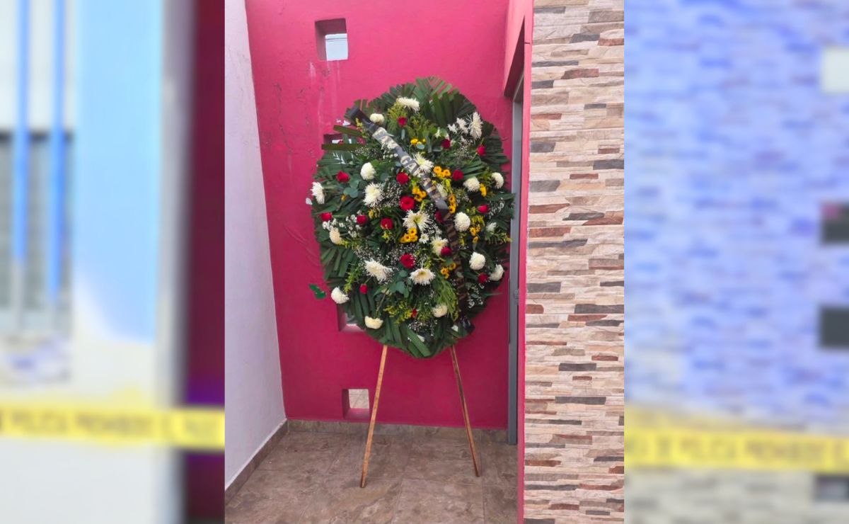 Dejan corona fúnebre en casa de la diputada opositora Paola Gárate en Sinaloa - corona-funebre-en-casa-de-la-diputada-paola-garate