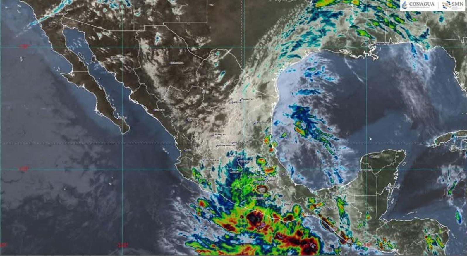 Depresión tropical Dos-E se localiza frente a Guerrero; prevén lluvias torrenciales