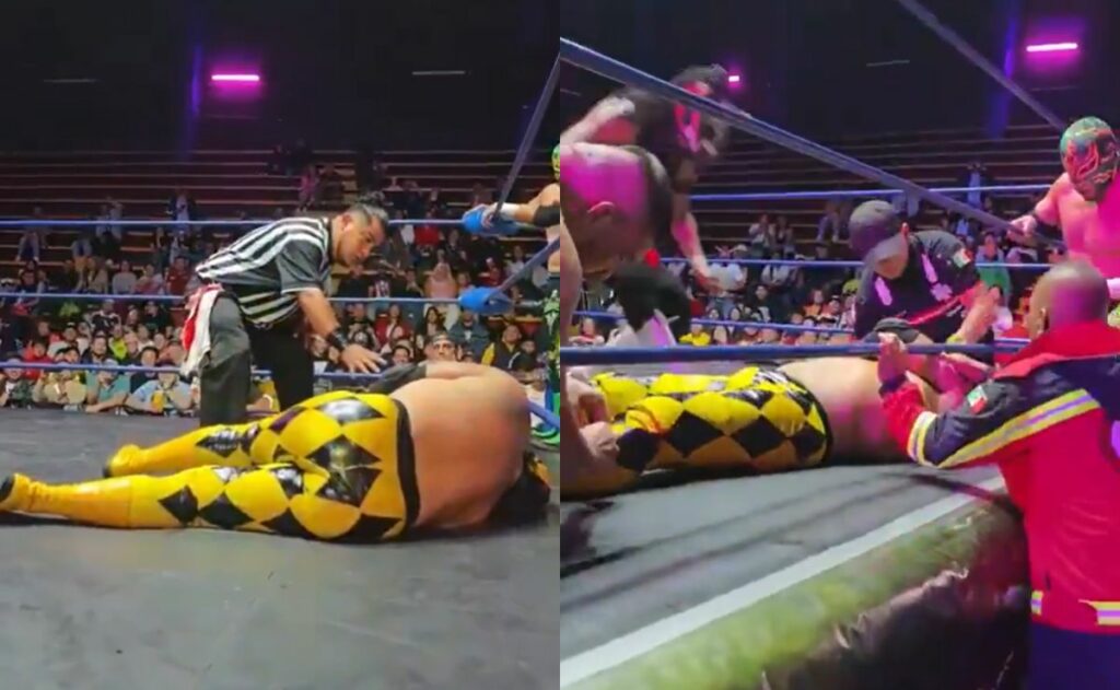 Video: Luchador Pierroth Jr Kaoz se desvanece en el cuadrilátero; ¿qué le pasó?