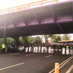 Policías despliegan operativo para impedir marcha de la CNTE hacia el Estadio CDMX