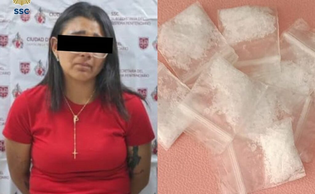 Detienen a mujer que intentó ingresar droga al Reclusorio Oriente